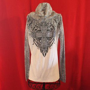 Rock & Roll Cowgirl Heavy Weight Bling Top
